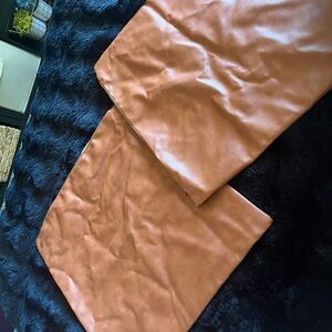 Leather Tan Pillow Covers